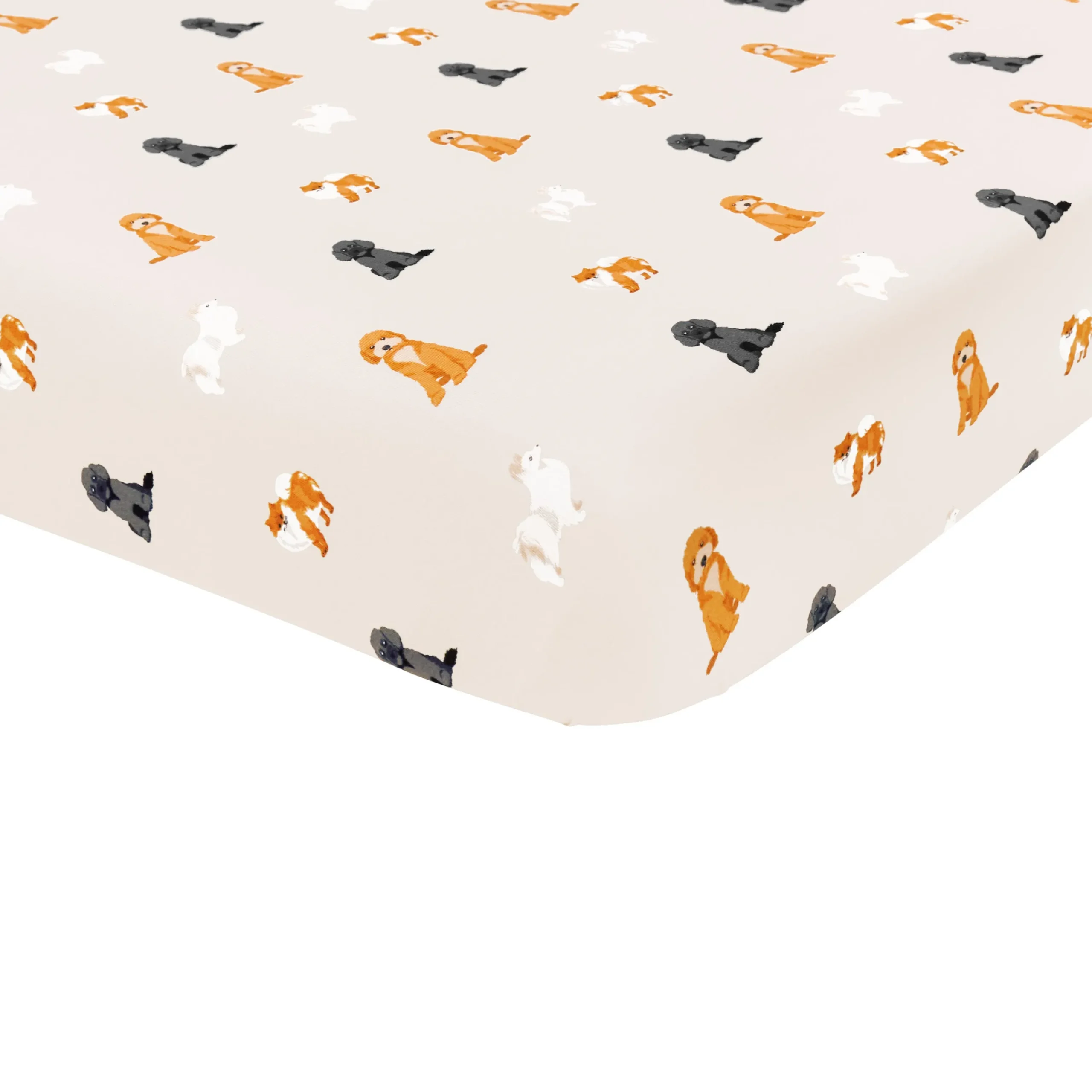 Kyte Baby Twin Sheet in Fluffy Dog Outlet