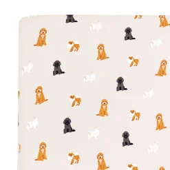 Kyte Baby Twin Sheet in Fluffy Dog Outlet