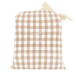 Kyte Baby Twin Sheet in Gingham Bisque Best