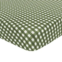 Kyte Baby Twin Sheet in Gingham Fir New