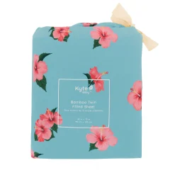 Kyte Baby Twin Sheet in Hibiscus Sale
