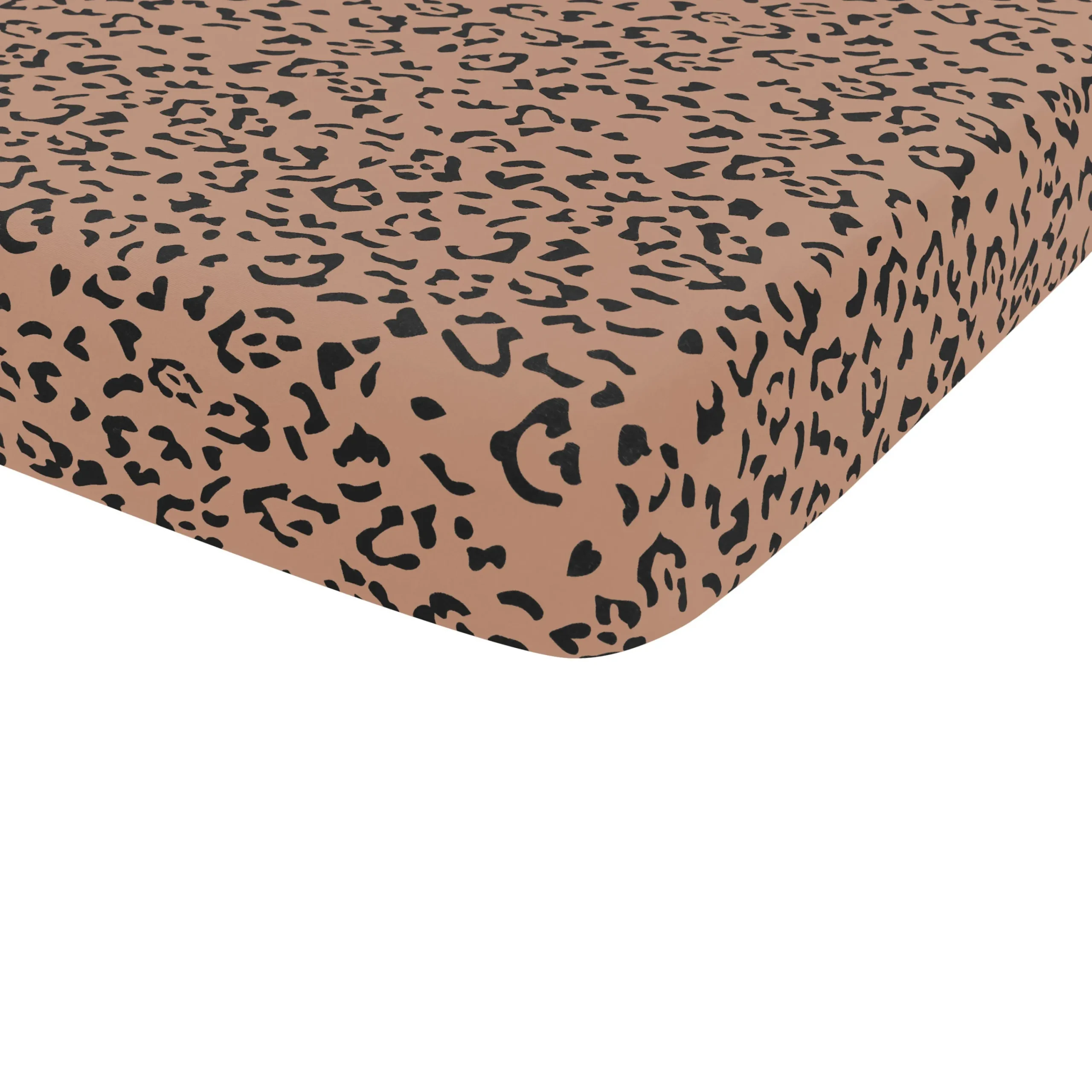 Kyte Baby Twin Sheet in Latte Leopard Hot