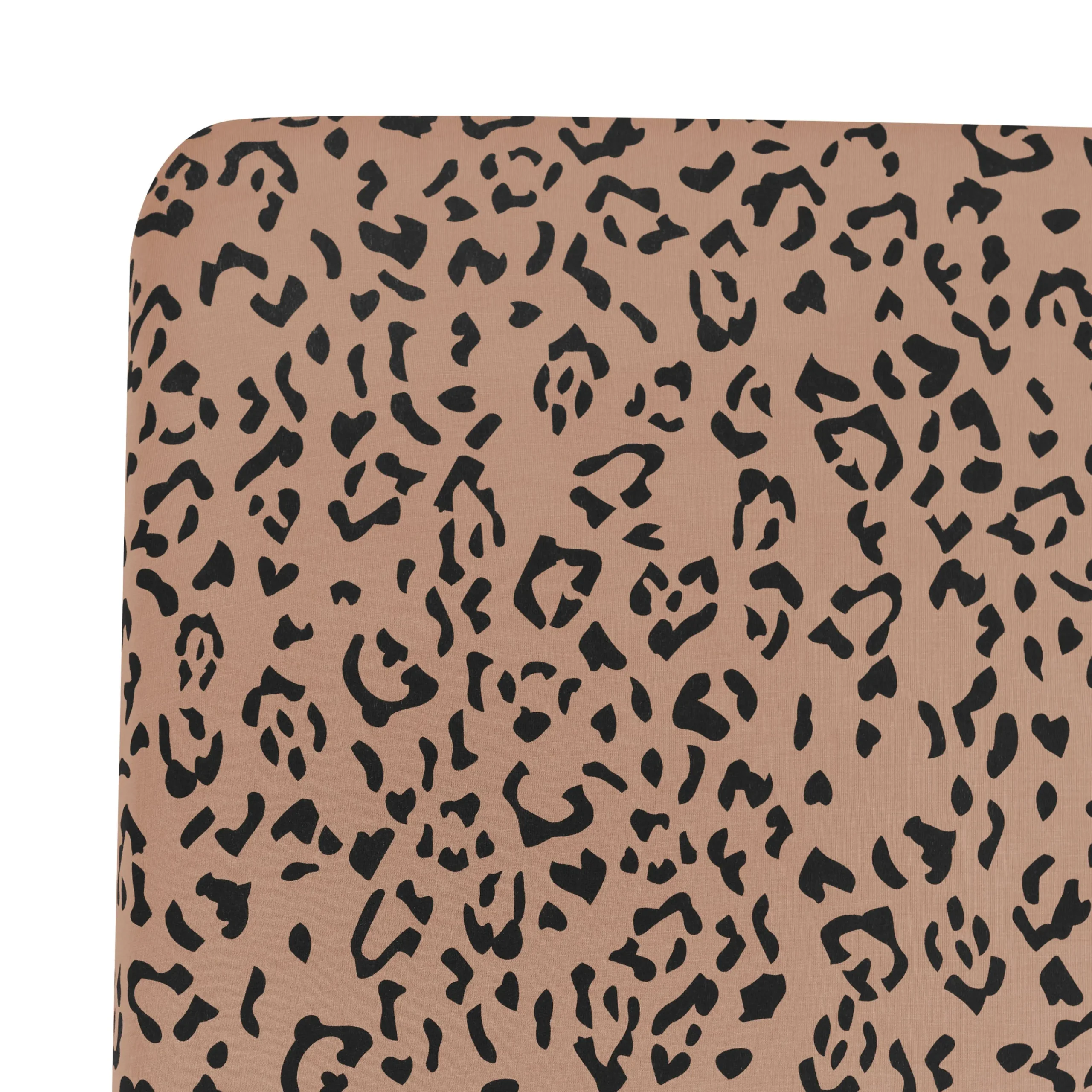 Kyte Baby Twin Sheet in Latte Leopard Hot