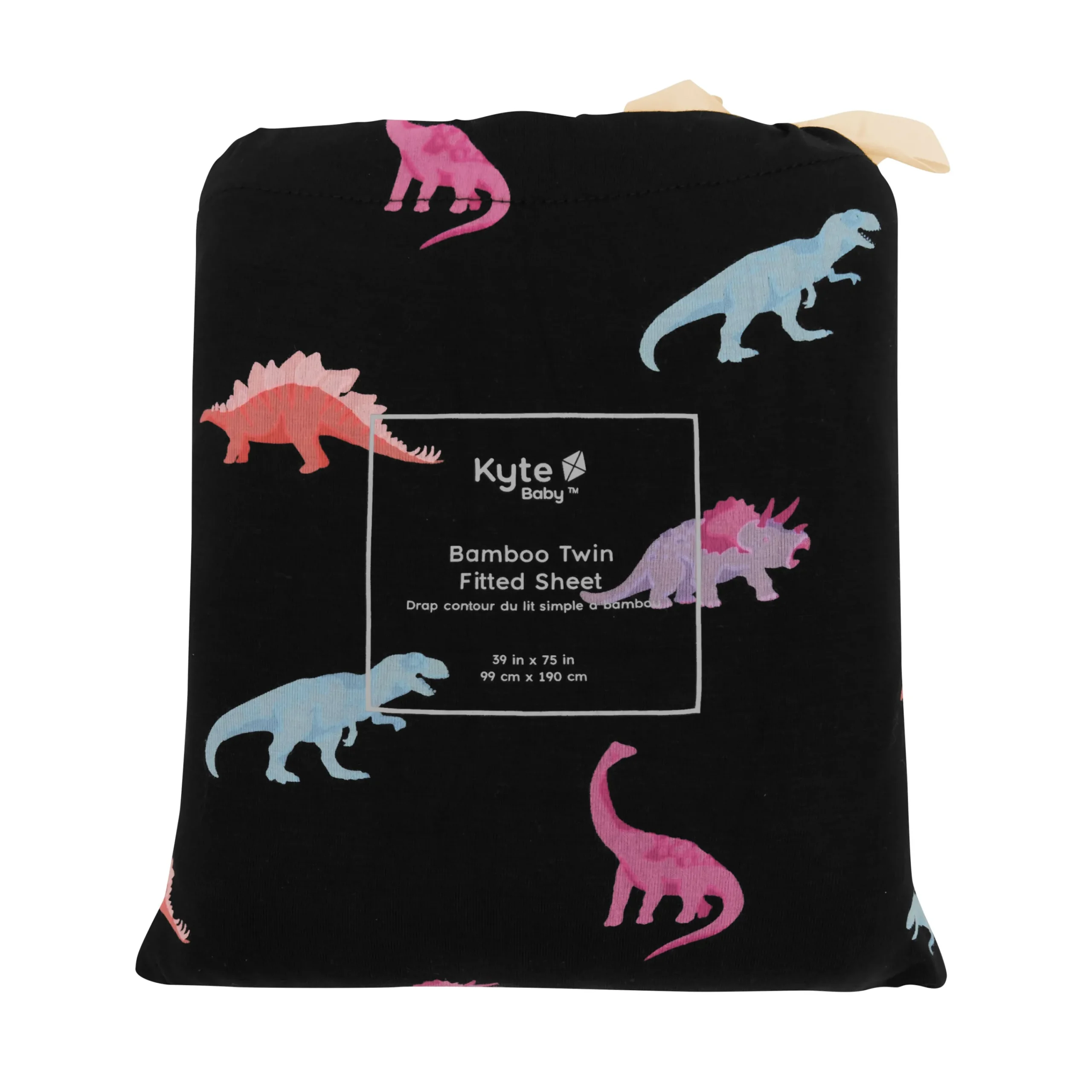 Kyte Baby Twin Sheet in Midnight Roar Hot
