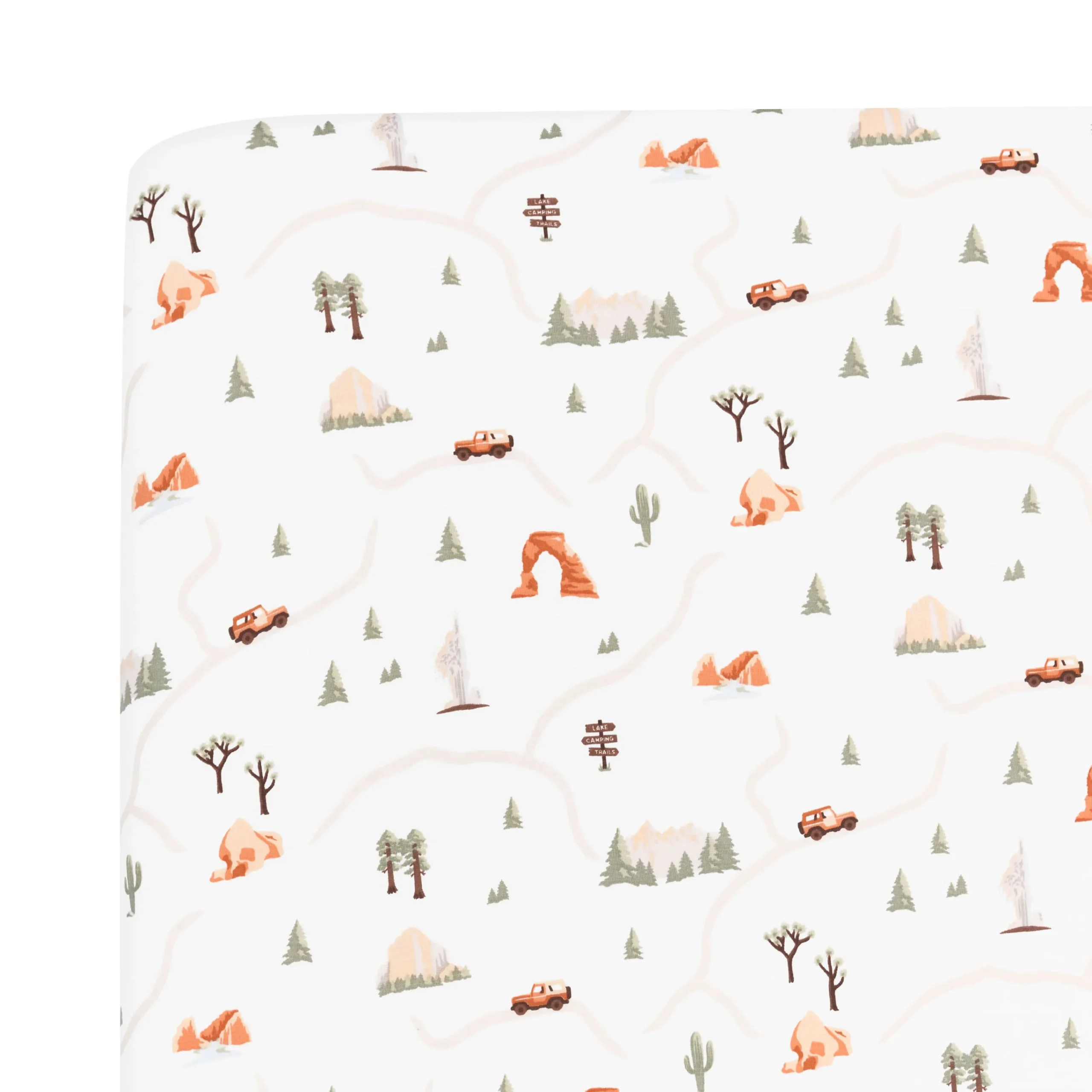 Kyte Baby Twin Sheet in Road Trip Hot