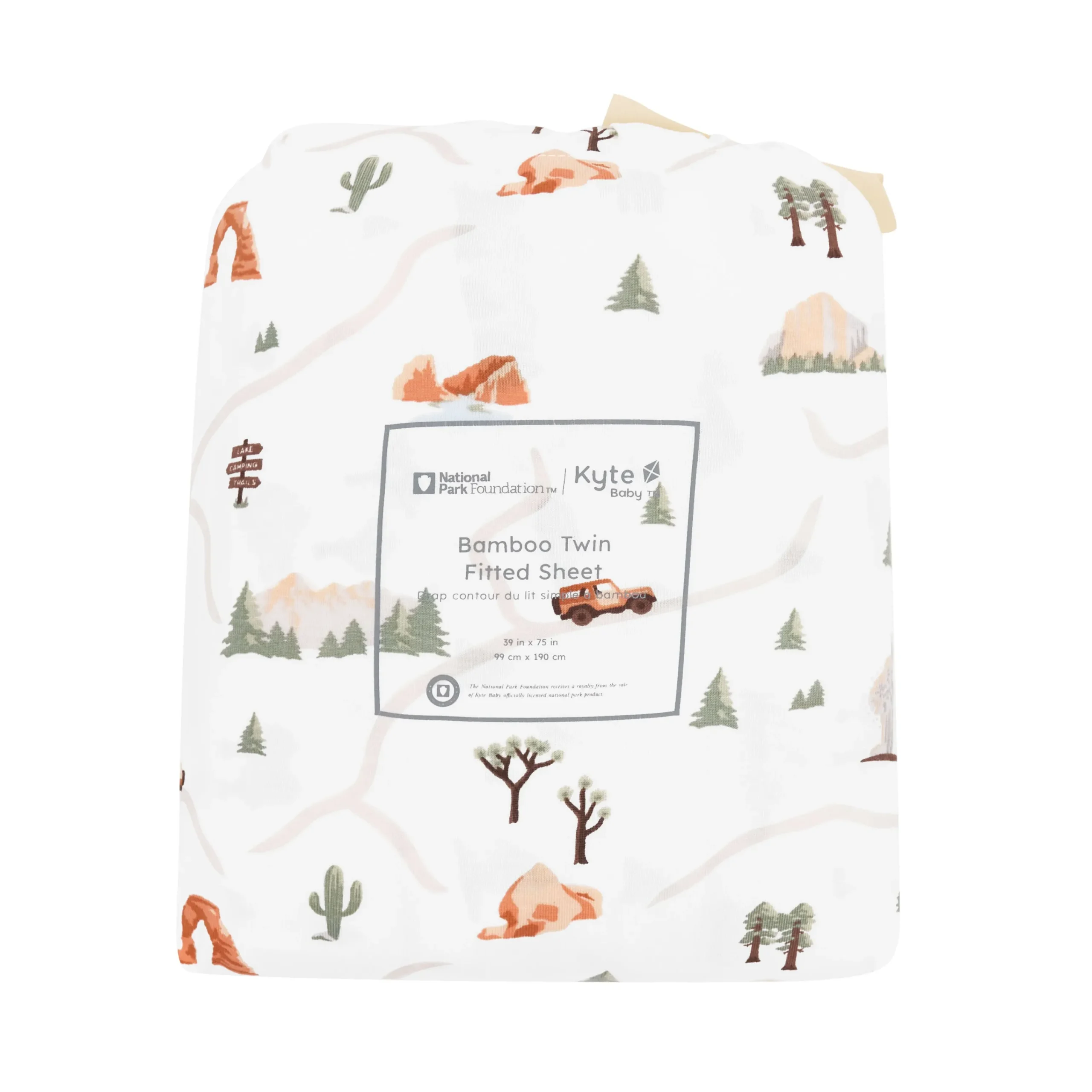 Kyte Baby Twin Sheet in Road Trip Hot