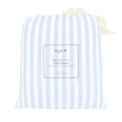 Kyte Baby Twin Sheet in Small Mist Stripe Online
