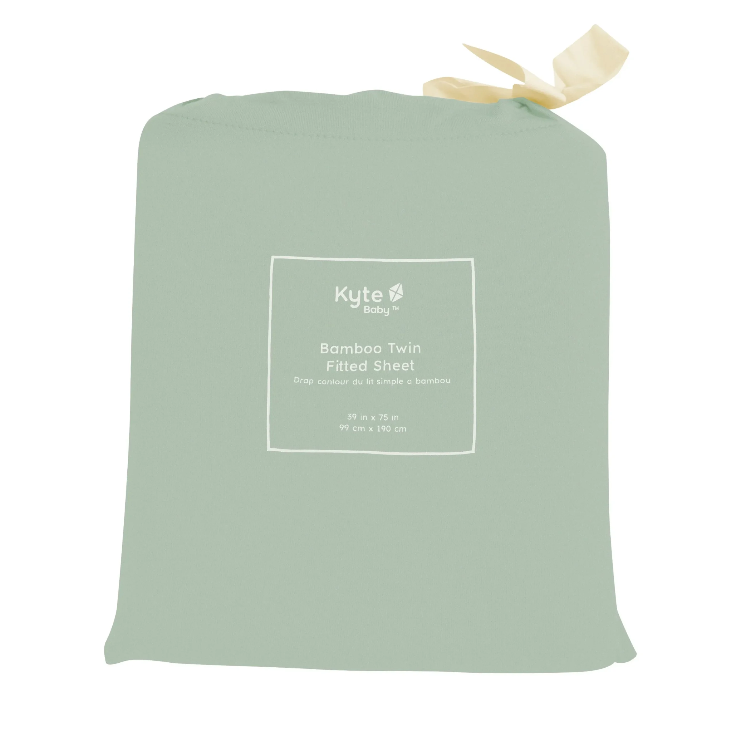 Kyte Baby Twin Sheet in Thyme Hot