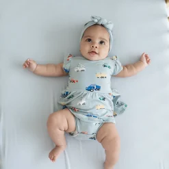 Kyte Baby Twirl Bodysuit Dress in Construction Clearance