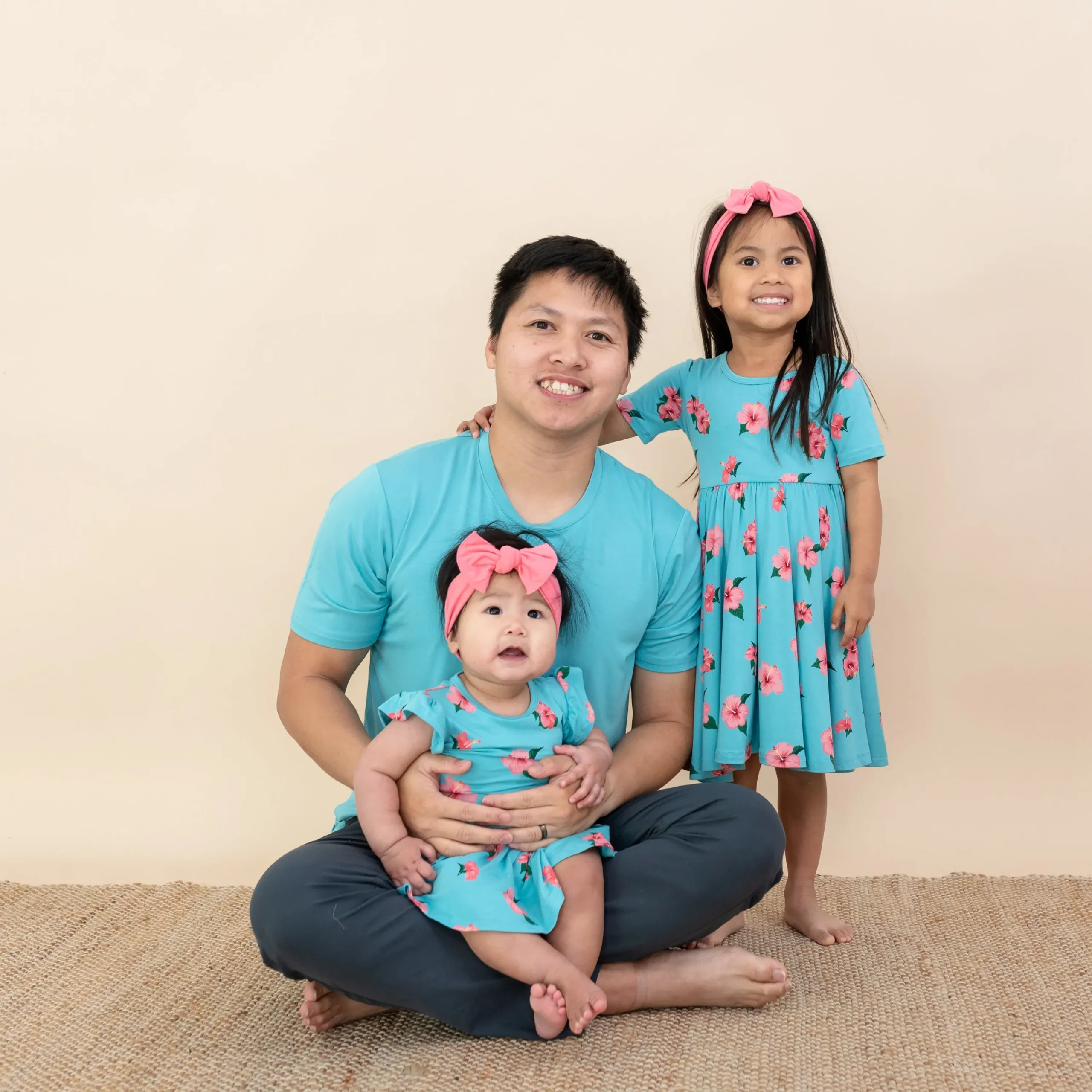 Kyte Baby Twirl Bodysuit Dress in Hibiscus Best
