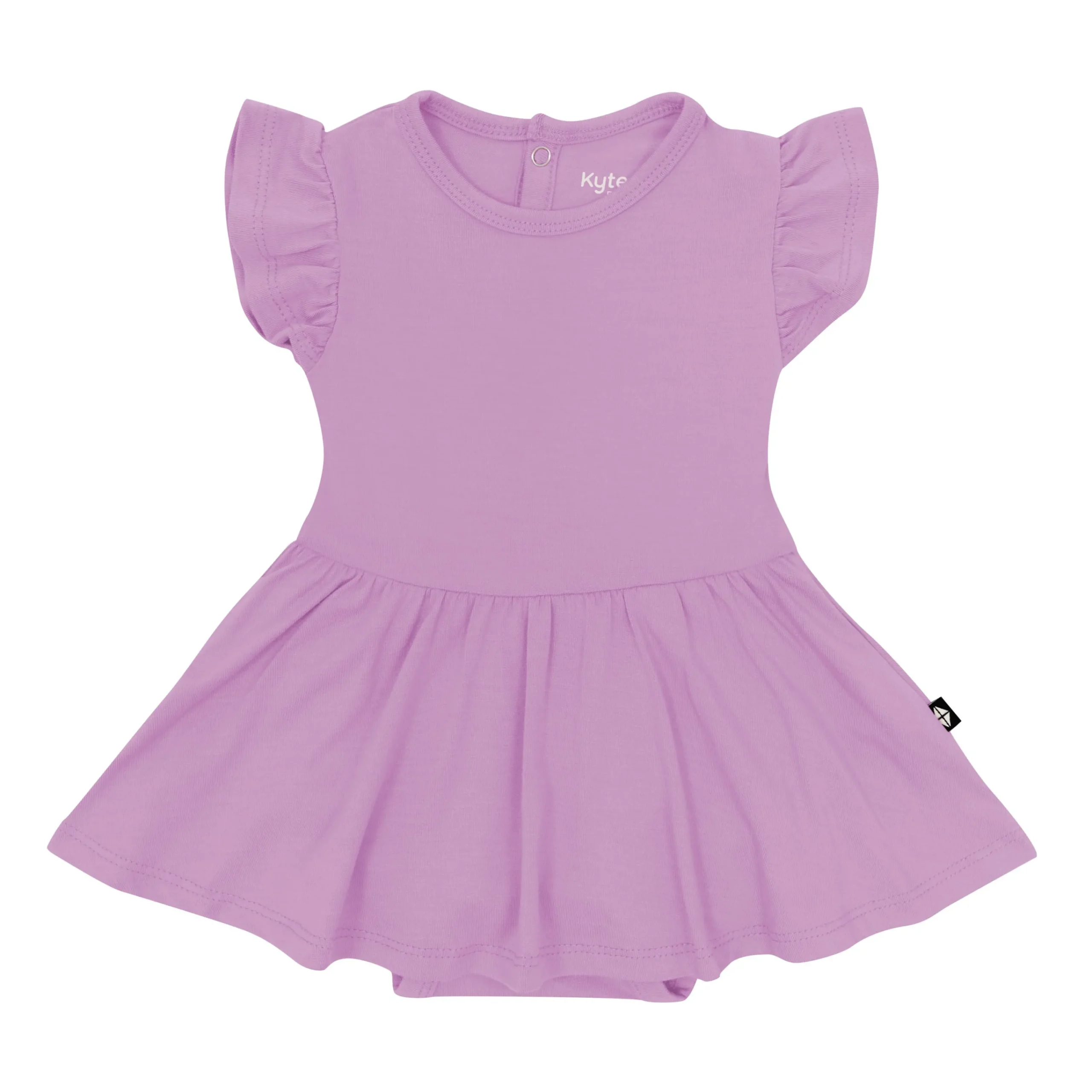 Kyte Baby Twirl Bodysuit Dress in Poi Hot