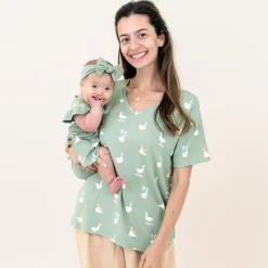 Kyte Baby Twirl Bodysuit Dress in Silly Goose Clearance