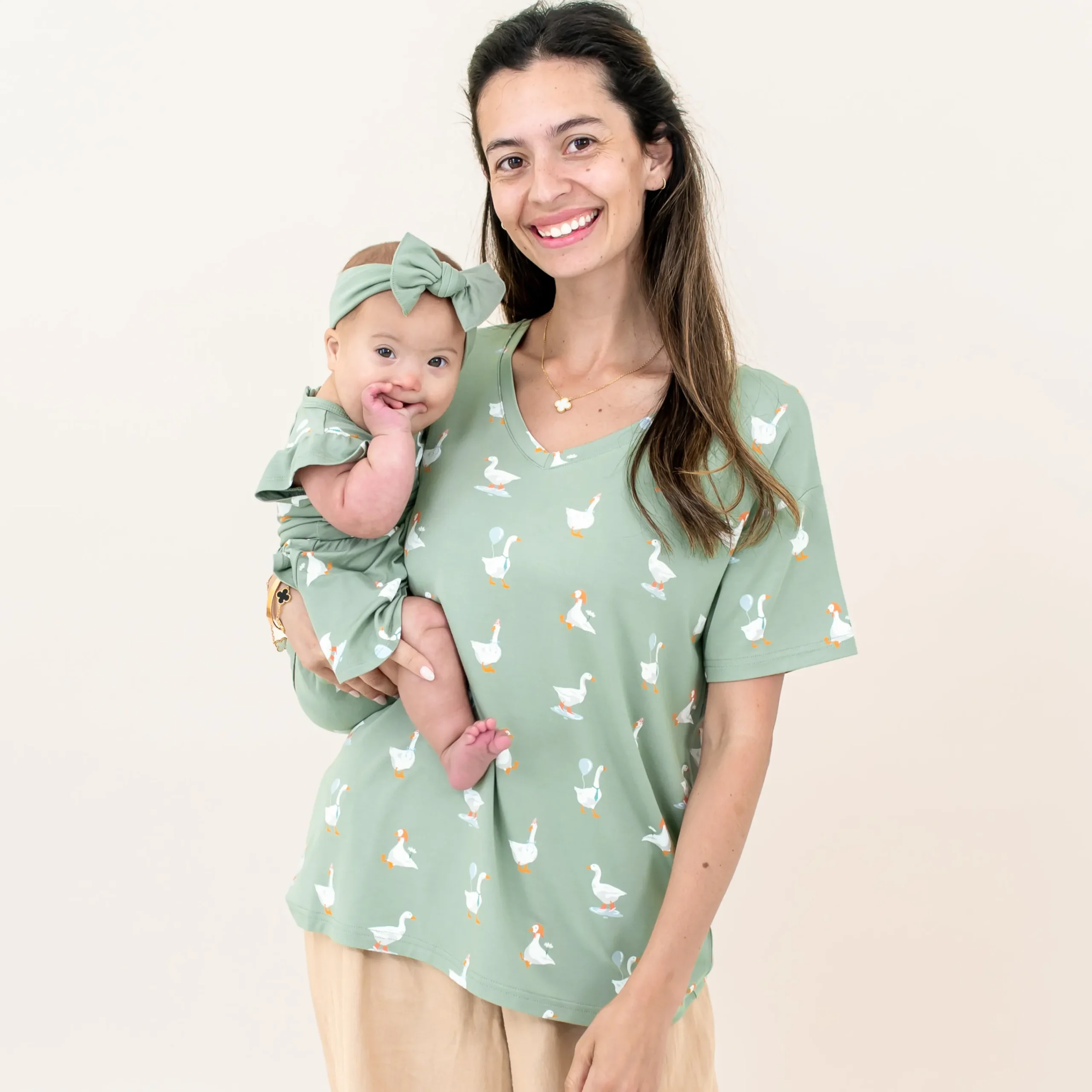 Kyte Baby Twirl Bodysuit Dress in Silly Goose Clearance