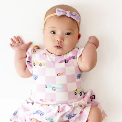 Kyte Baby Twirl Bodysuit Dress in Sparkles and Speed Best