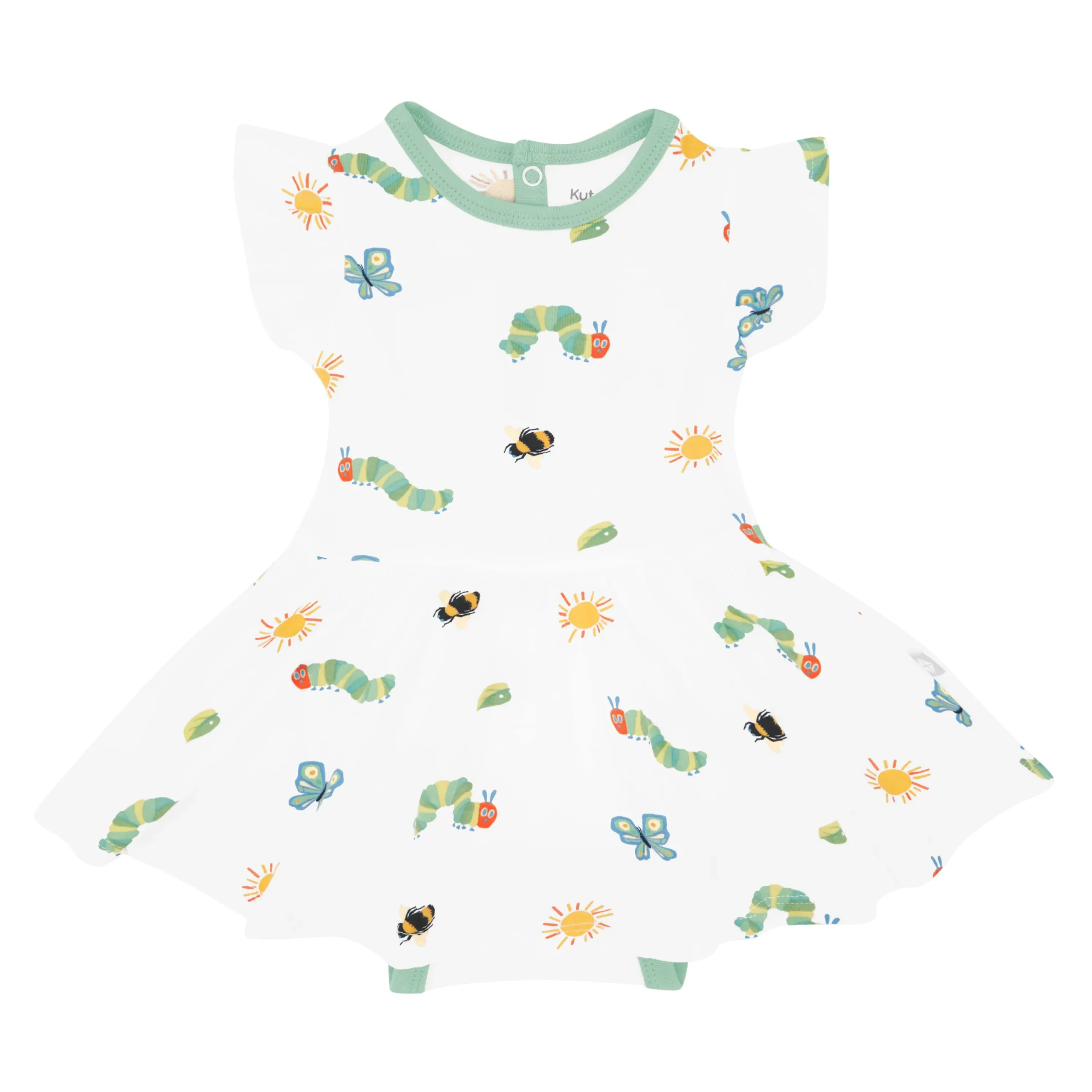 Kyte Baby Twirl Bodysuit Dress in The Very Hungry Caterpillar™ and Friends Clearance