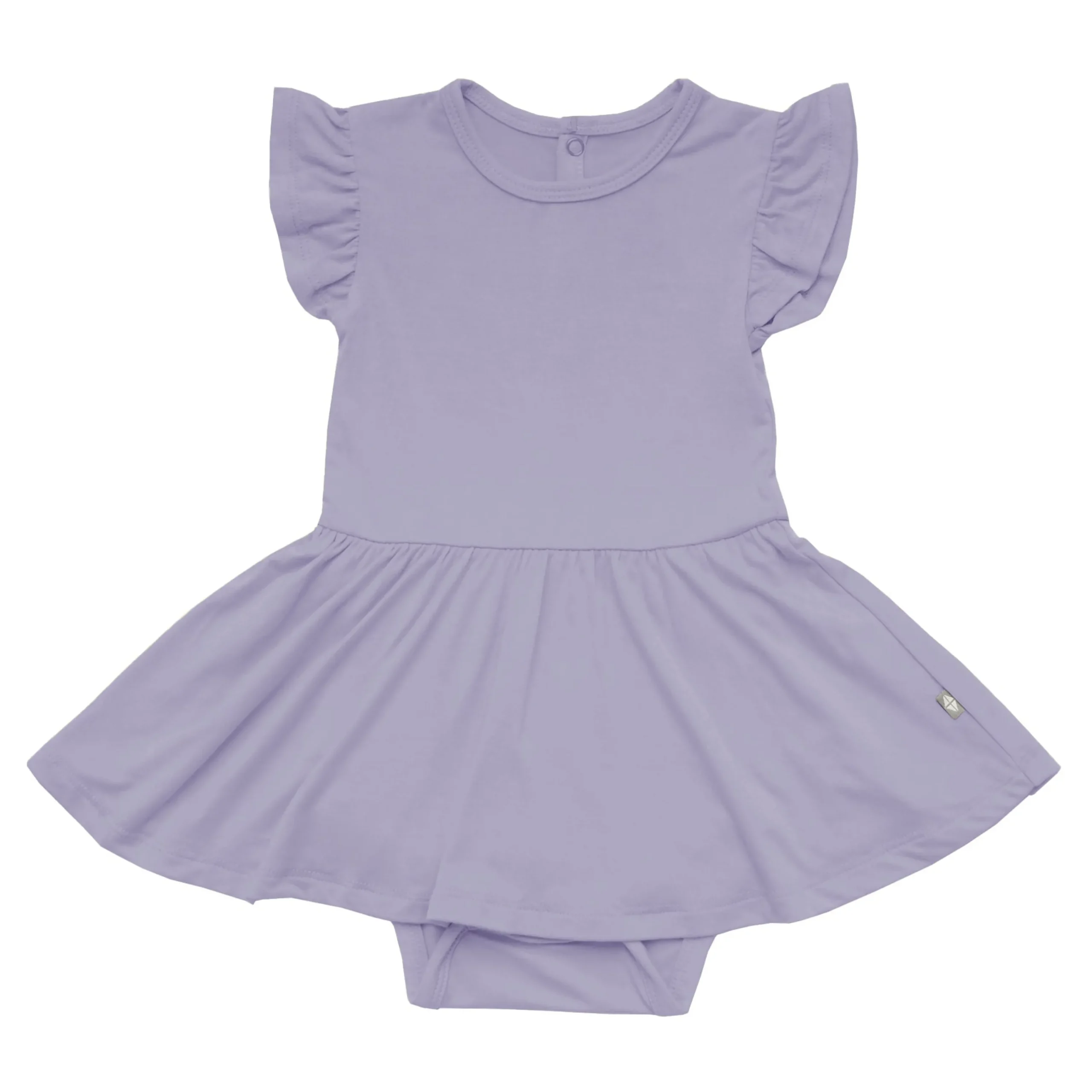 Kyte Baby Twirl Bodysuit Dress in Taro Online