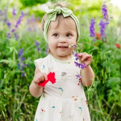 Kyte Baby Twirl Bodysuit Dress in Wildflower Online