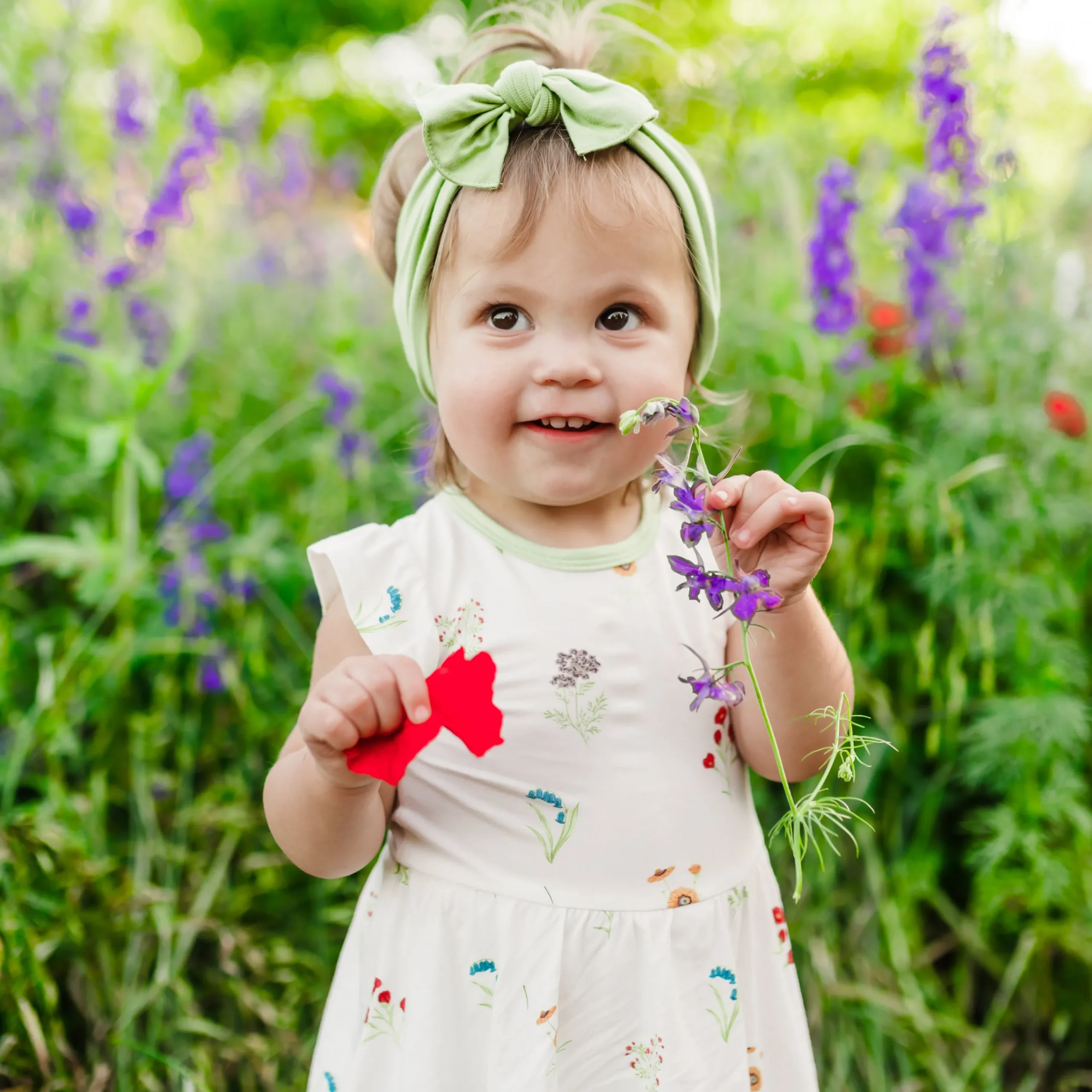 Kyte Baby Twirl Bodysuit Dress in Wildflower Online