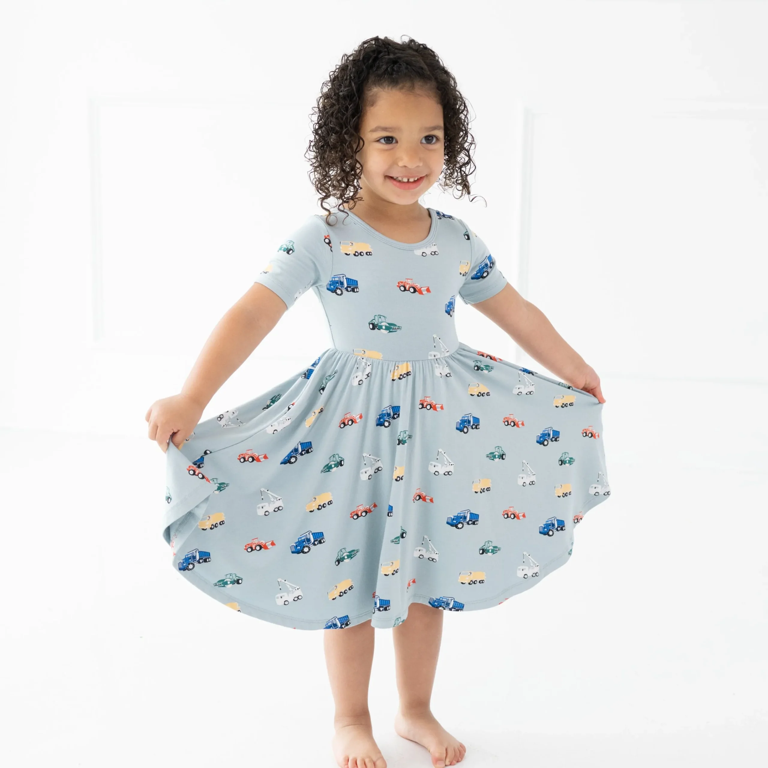 Kyte Baby Twirl Dress in Construction