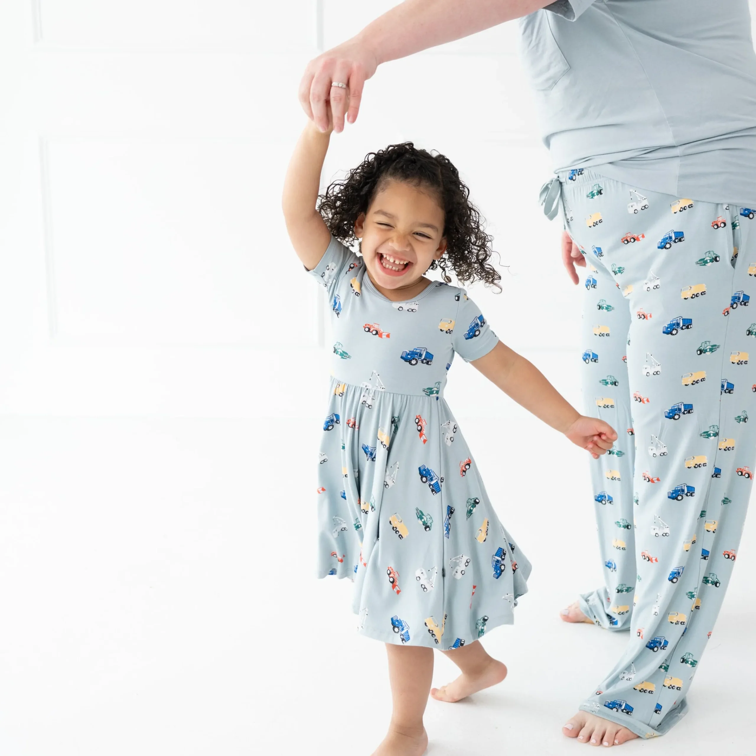 Kyte Baby Twirl Dress in Construction