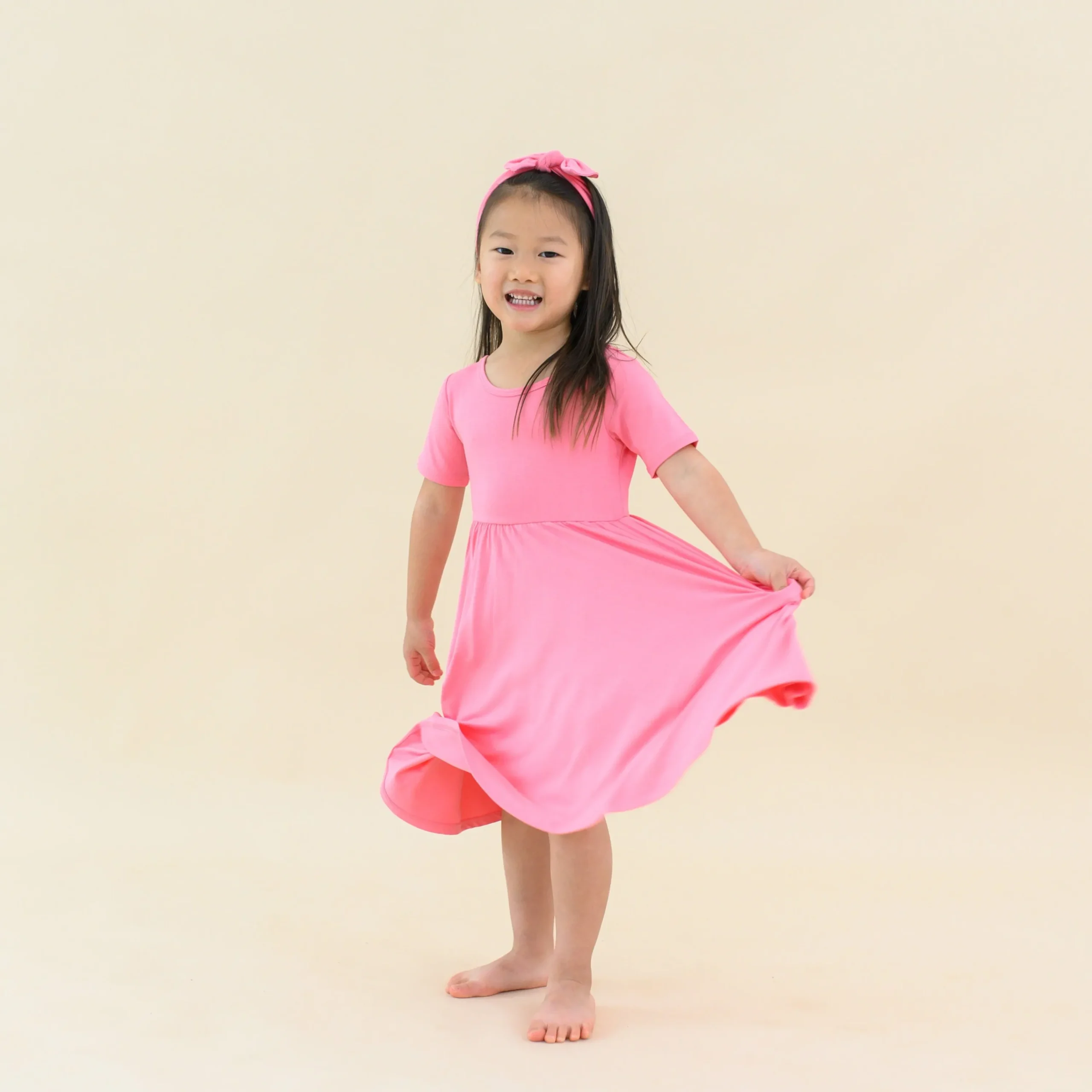 Kyte Baby Twirl Dress in Guava Outlet