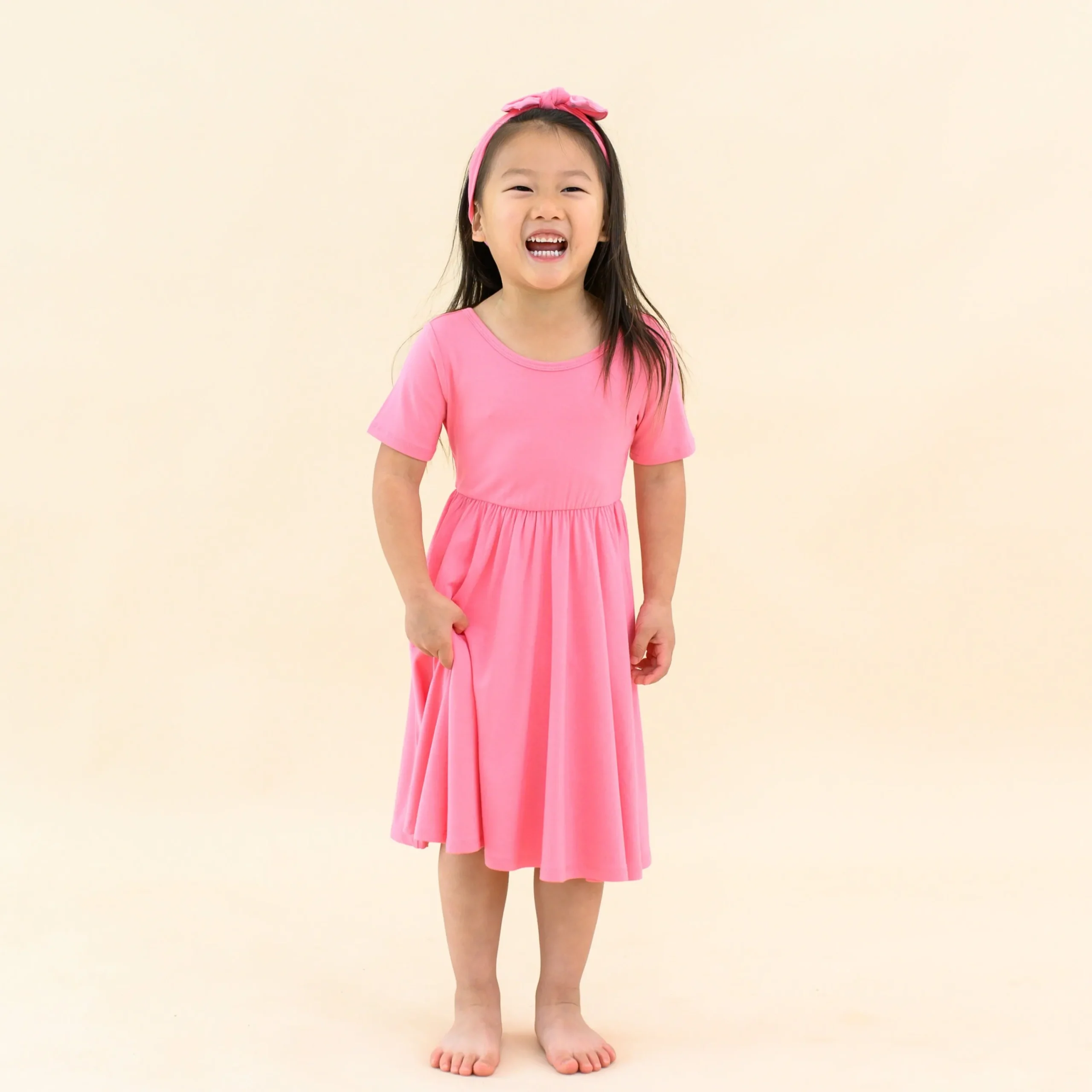 Kyte Baby Twirl Dress in Guava Outlet