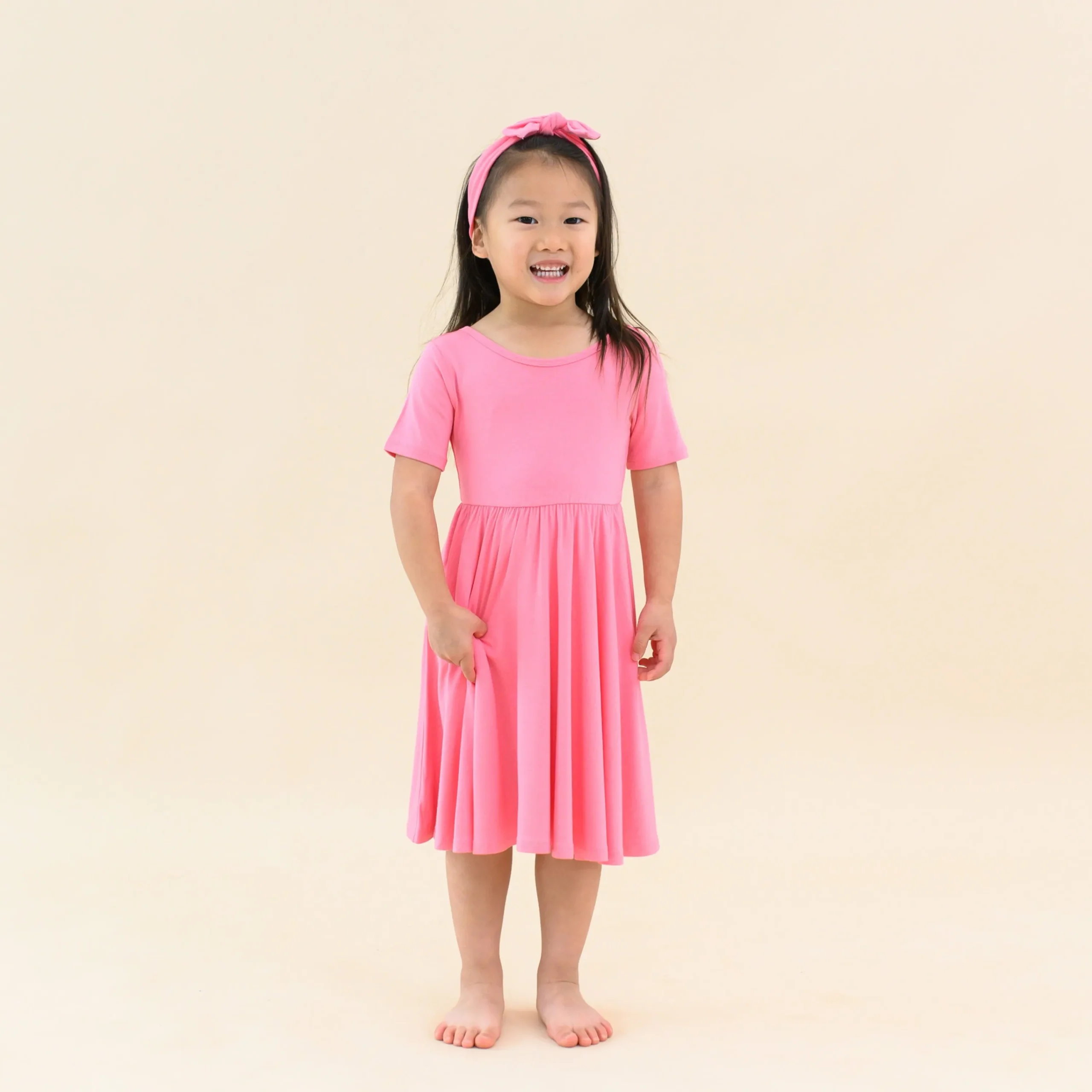 Kyte Baby Twirl Dress in Guava Outlet