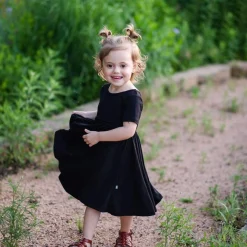 Kyte Baby Twirl Dress in Midnight Hot