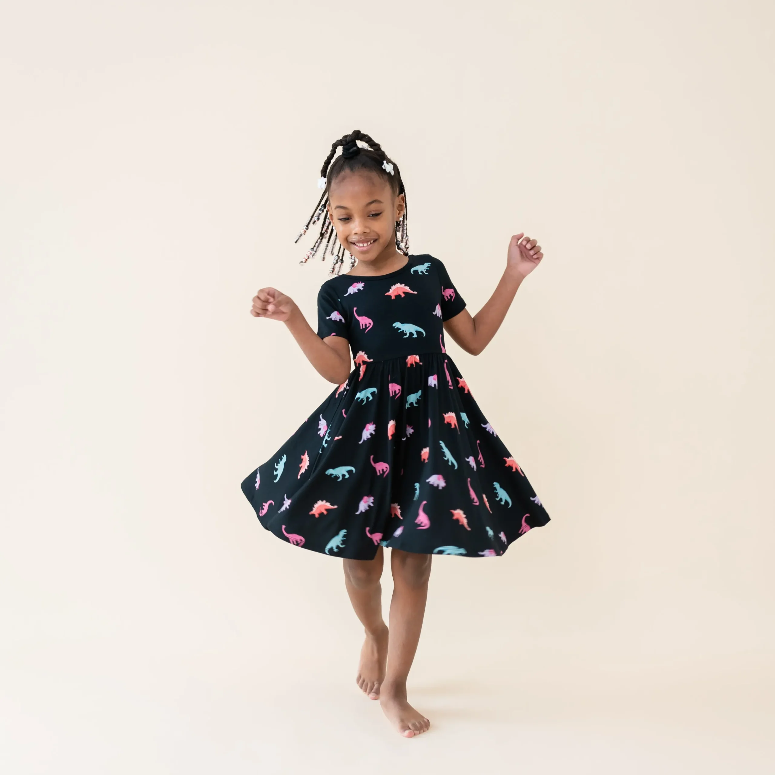 Kyte Baby Twirl Dress in Midnight Roar Discount
