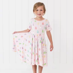 Kyte Baby Twirl Dress in Pastel Ghost Clearance