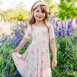 Kyte Baby Twirl Dress in Sakura Peony Sale