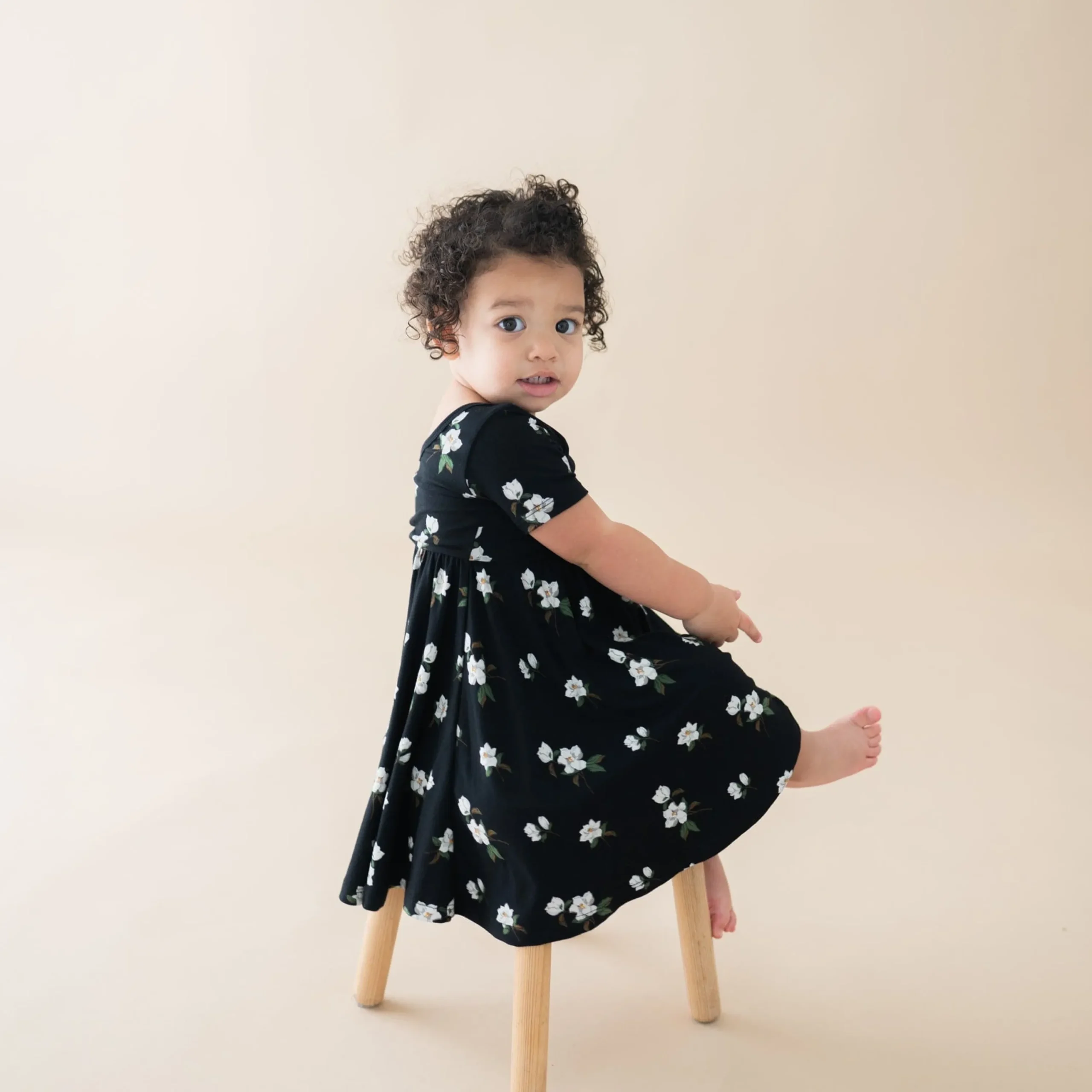 Kyte Baby Twirl Dress in Small Midnight Magnolia New