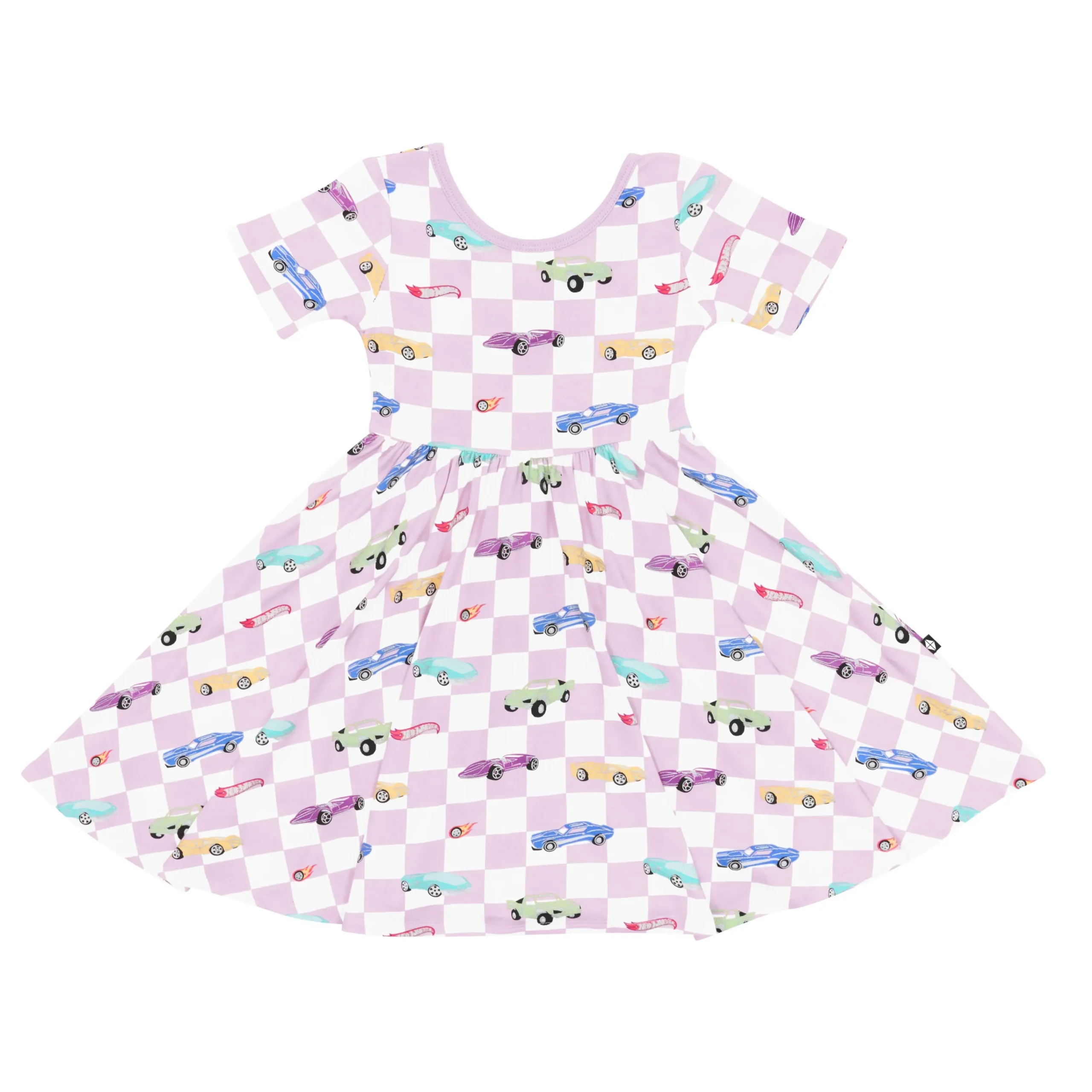 Kyte Baby Twirl Dress in Sparkles and Speed Hot