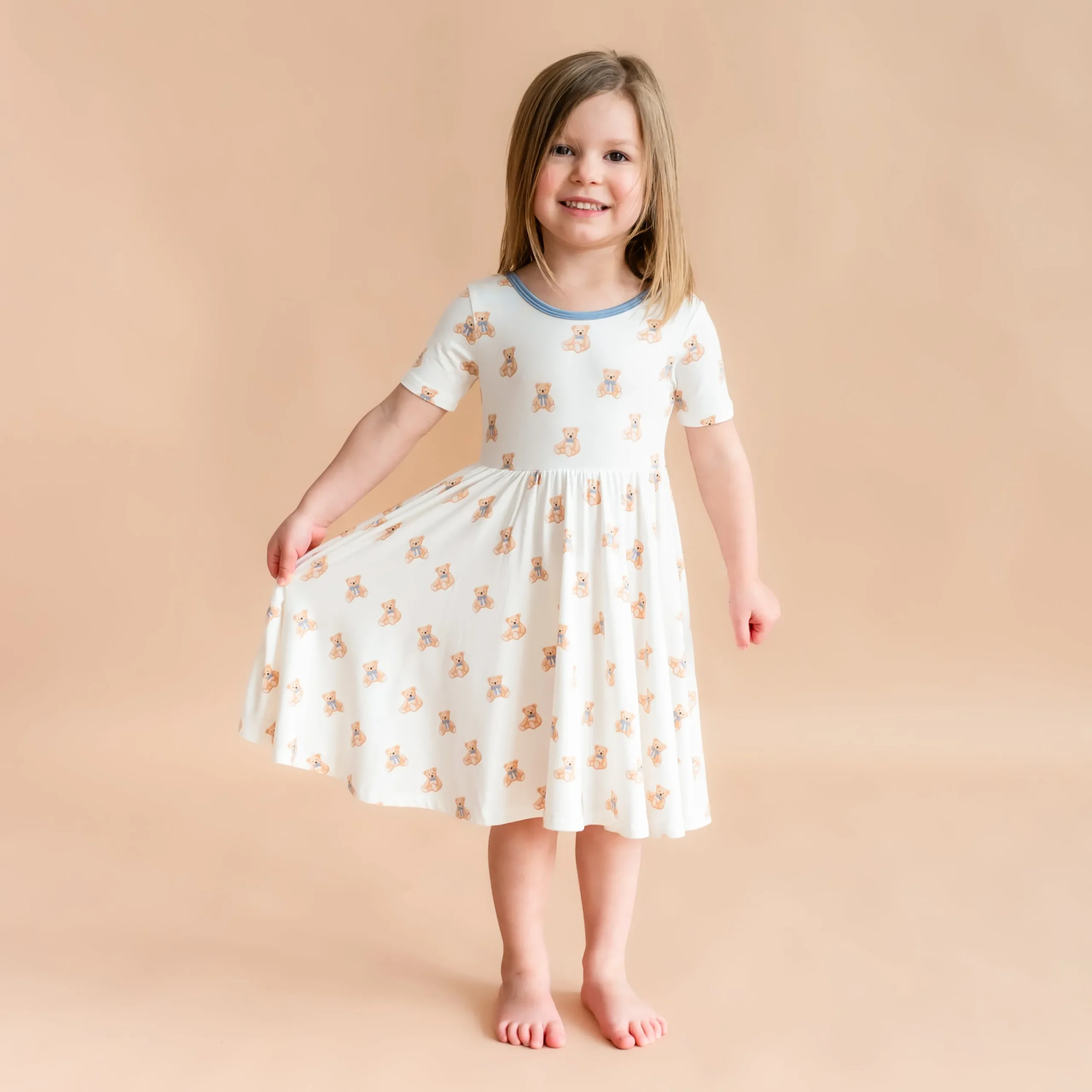 Kyte Baby Twirl Dress in Teddy Bear Online