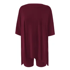 Kyte Baby Women’s Biker Short Set in Burgundy