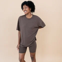 Kyte Baby Women’s Biker Short Set in Espresso Sale