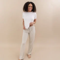 Kyte Baby Women's Crew Neck Tee in Snow Hot