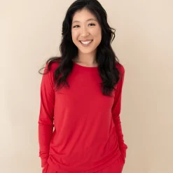 Kyte Baby Women's Jogger Pajama Set in Cardinal