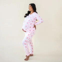 Kyte Baby Women's Jogger Pajama Set in Sakura Peony New