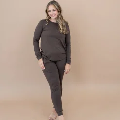 Kyte Baby Women's Jogger Pajama Set in Espresso Outlet