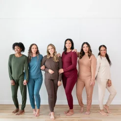 Kyte Baby Women's Jogger Pajama Set in Burgundy