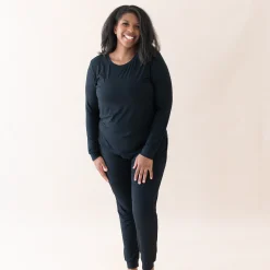 Kyte Baby Women's Jogger Pajama Set in Midnight Clearance