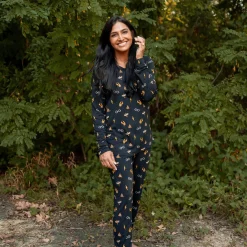 Kyte Baby Women's Jogger Pajama Set in Midnight Icon