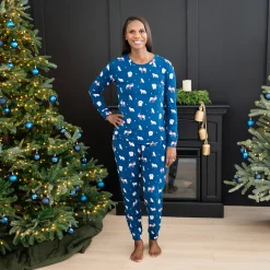 Kyte Baby Women's Jogger Pajama Set in Frosty Friends Sale