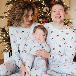 Kyte Baby Women's Jogger Pajama Set in Vintage Santa Sale