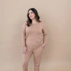 Kyte Baby Women's Jogger Pajama Set in Latte Online