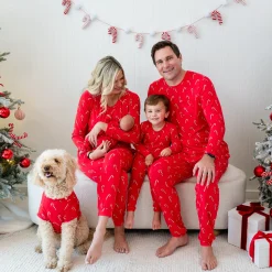 Kyte Baby Women's Jogger Pajama Set in Candy Cane New