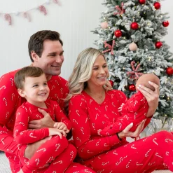 Kyte Baby Women's Jogger Pajama Set in Candy Cane New