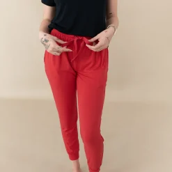 Kyte Baby Women's Jogger Pants in Cardinal Clearance