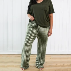 Kyte Baby Women's Lounge Pants in Gingham Fir Outlet